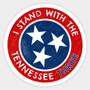 I Stand With The Tennessee Three Vintage Sticker